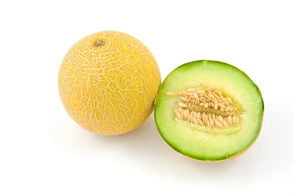 Melon entier et demi-melon — Photo