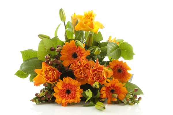 Bouquet of orange flowers — Stock Photo, Image