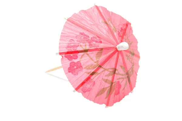Parapluie rouge pour glace et cocktail — Photo