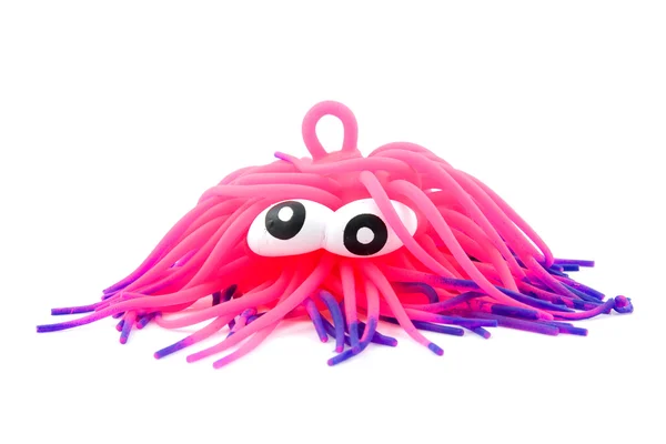 Funny pink toy like octopus — Stock Photo, Image