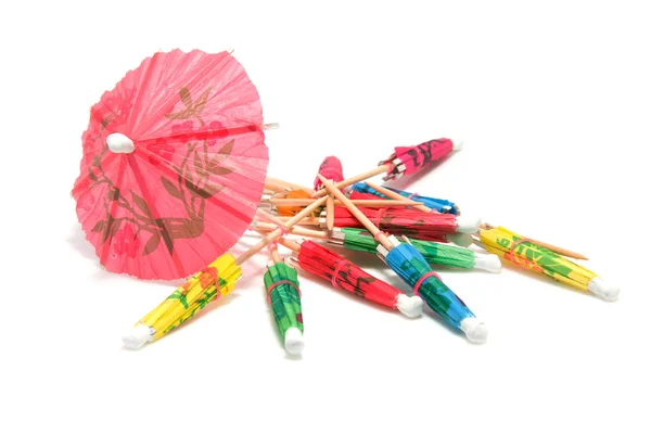 Colorful umbrellas for ice cream — Stock Photo, Image