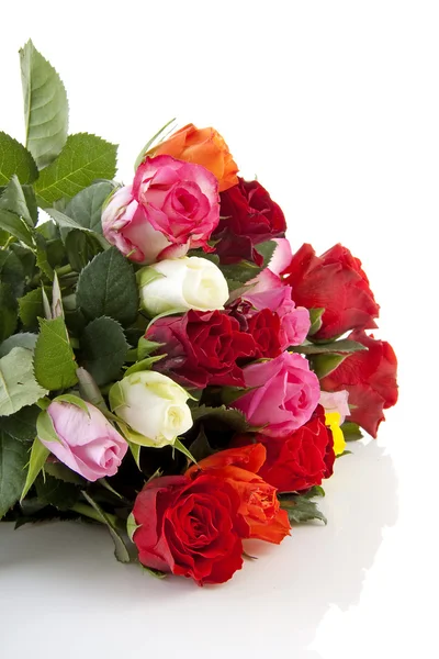 Kytice barevných růží — Stock fotografie