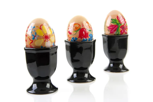 3 개의 장식 된 계란 — 스톡 사진
