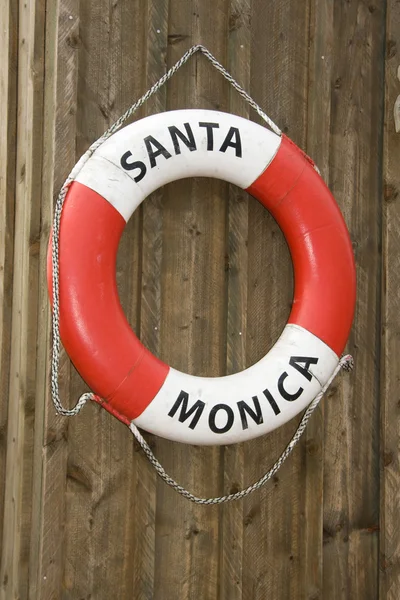 Life buoy of Santa Monica — Stock Photo, Image