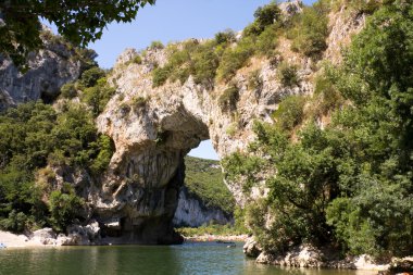 Vallon Pont d'Arc, in France clipart