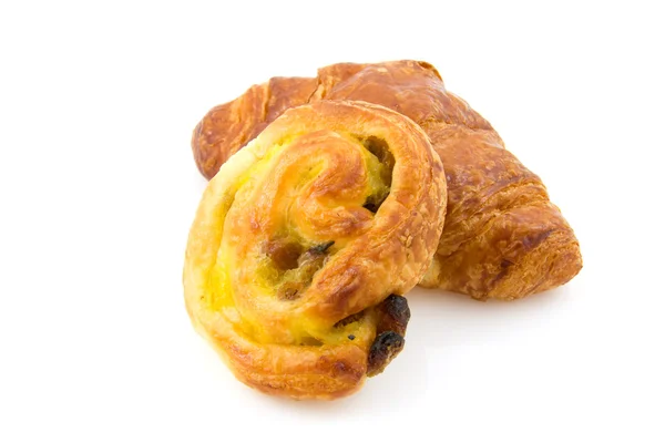 Beyaz arka plan üzerinde Fransız ekmeği — Stok fotoğraf