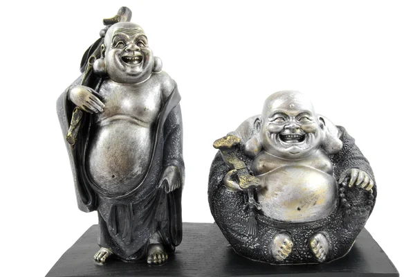 Zwei Buddha-Statuen — Stockfoto