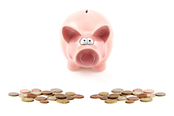 Piggy banco ans dinheiro em dinheiro — Fotografia de Stock