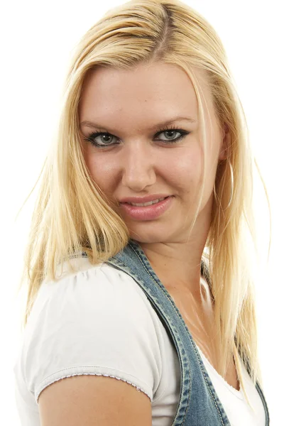 Portrait of young blonde woman — Stock Photo, Image
