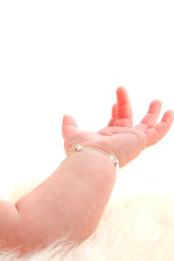 Open baby's hand clipart