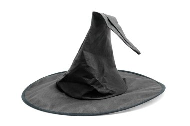 Black fabric witch hat clipart