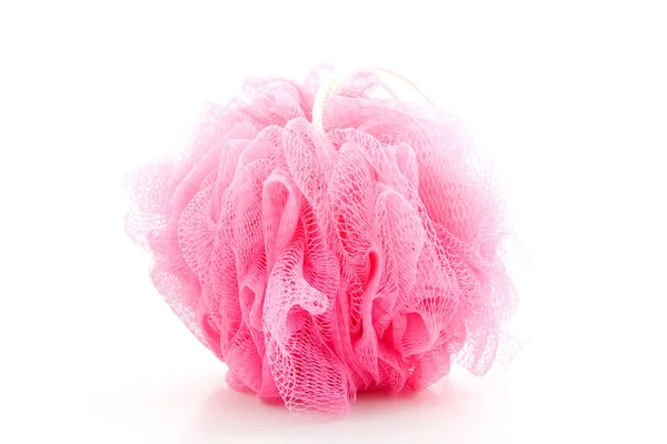 Esponja rosa para ducharse — Foto de Stock
