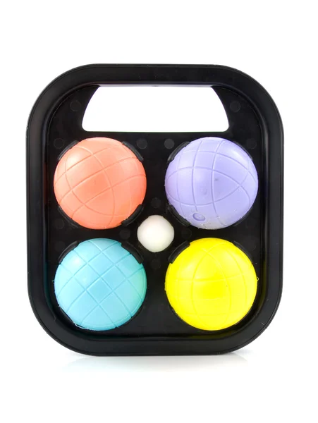 Boules colorées pour jeu de boule — Photo