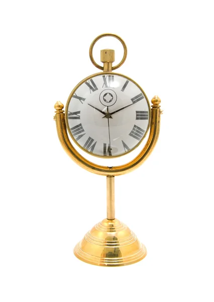 Copper old looking clock — Stock Photo, Image