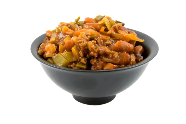 Bowl with chili con carne — Stock Photo, Image