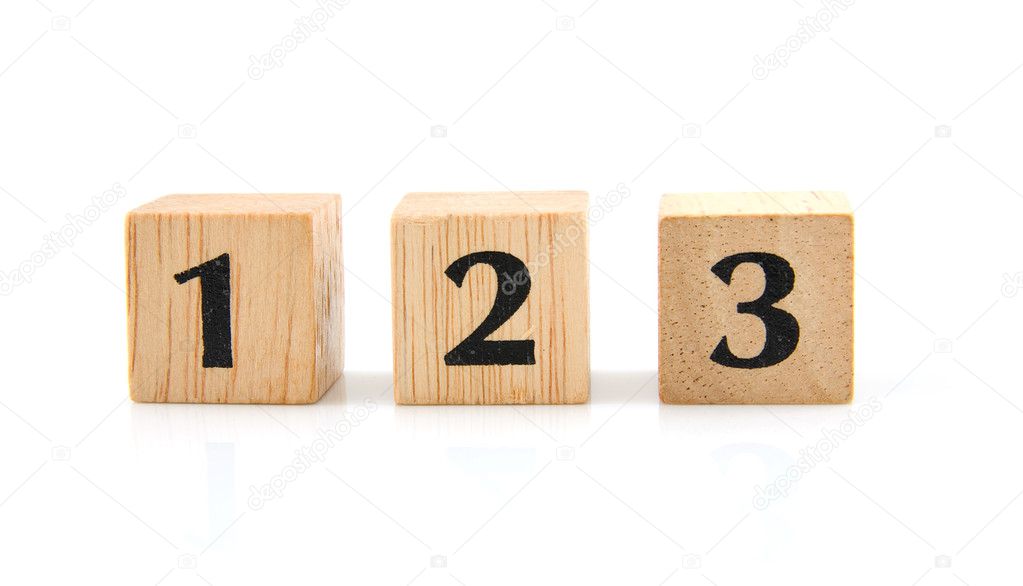 Wooden Numbers 1234567890 Stock Photo 1150662113