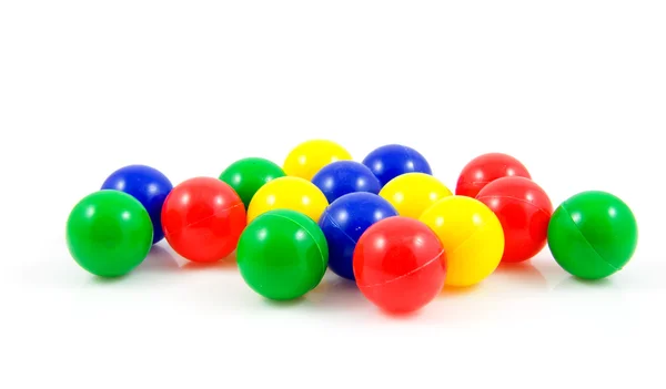 Bolas coloridas de plástico — Fotografia de Stock
