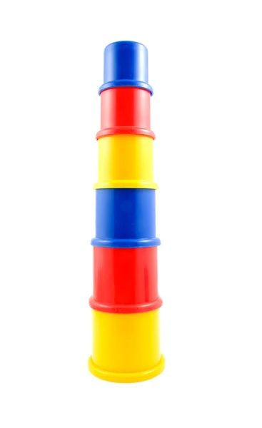 Лінійчата діаграма з іграшками — стокове фото