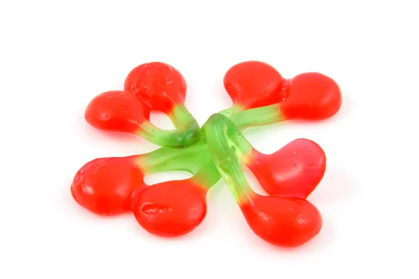 Cukierki w kształcie wiśni i czereśni — Zdjęcie stockowe