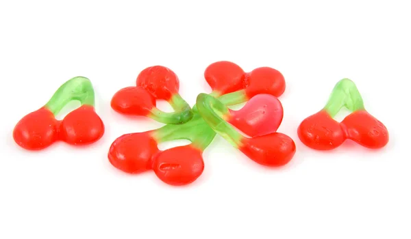 Cukierki w kształcie wiśni i czereśni — Zdjęcie stockowe