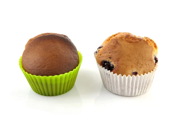 Zwei selbst gebackene Muffins — Stockfoto