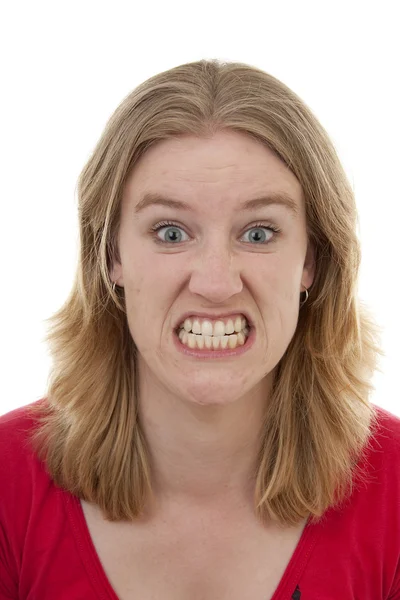 Γυναίκα μοιάζει πολύ θυμωμένος — Φωτογραφία Αρχείου