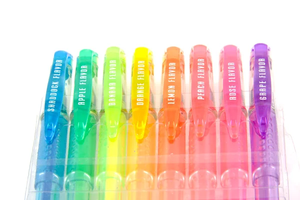 Χρωματιστά στυλό με γεύσεις — Φωτογραφία Αρχείου