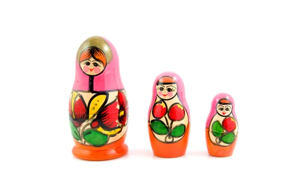 Wooden Russia matryoshka dolls — Stock Photo, Image