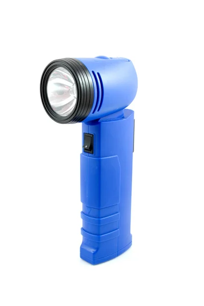 Blaue Taschenlampe — Stockfoto