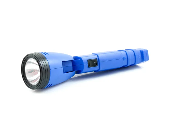Blaue Taschenlampe — Stockfoto
