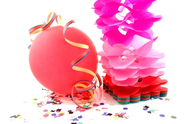 Balón a stranické stuhami — Stock fotografie