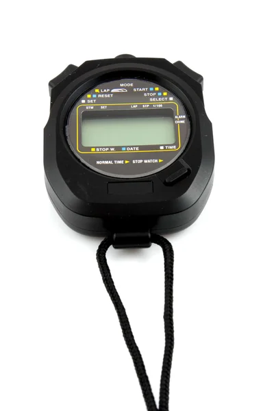 Black stopwatch — Stock Photo, Image