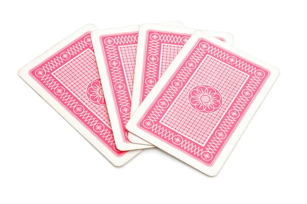 Back side of play cards — Stock Photo, Image