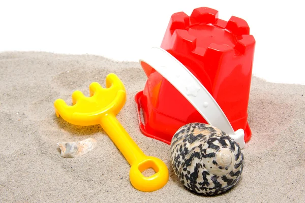 Plastik oyuncaklar plaj için oynamak — Stok fotoğraf