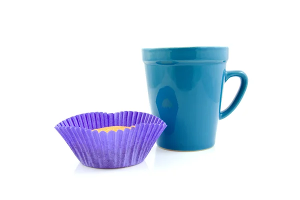 Cupcake és kávé — Stock Fotó