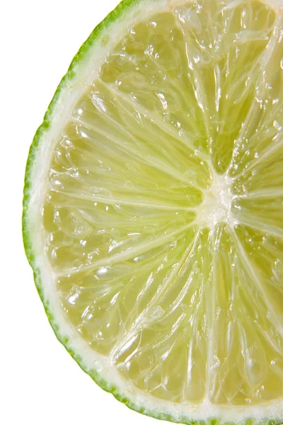 Fresh juicy lime in closeup — Stock Photo, Image