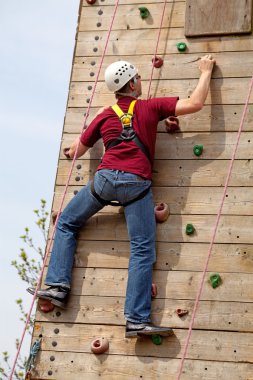 Climbing wall clipart