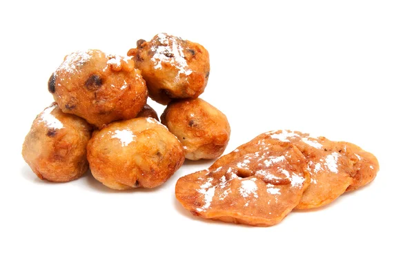 Holländischer Donut auch als Oliebollen bekannt — Stockfoto