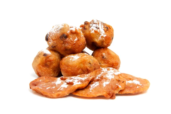Nederlandse donut ook bekend als oliebollen — Stockfoto