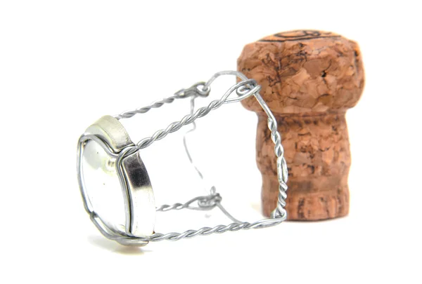 Champagne cork in closeup — Stock Photo, Image