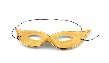 Golden party mask clipart