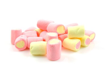 Stack of colorful marshmallows clipart