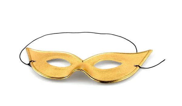 Zlatý strana maska — Stock fotografie