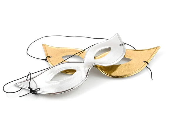 Altın ve gümüş parti maskesi — Stok fotoğraf