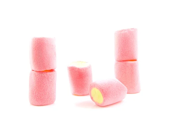 Pilha de marshmallows coloridos — Fotografia de Stock
