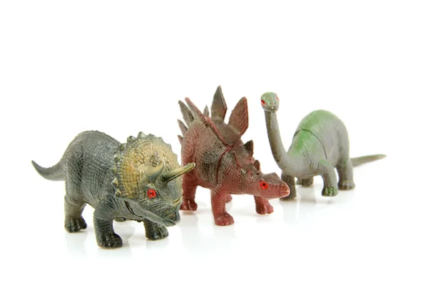 Пара іграшок динозаврів — стокове фото