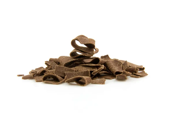 Pile Chocolade schilfers — Stockfoto