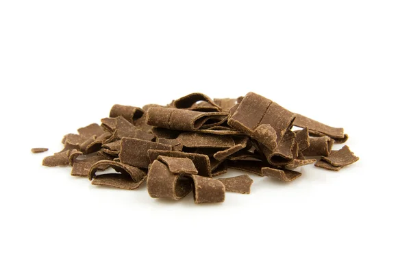Högen choklad flingor — Stockfoto