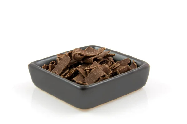 네덜란드 초콜릿 부스러기와 그릇 — 스톡 사진