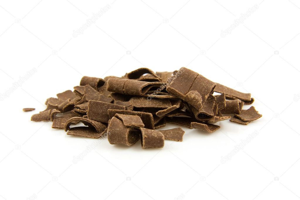 Pile chocolate flakes